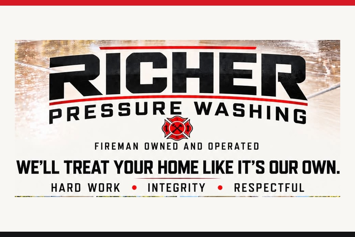 Richer Pressure Washing brand — fireman owned and operated